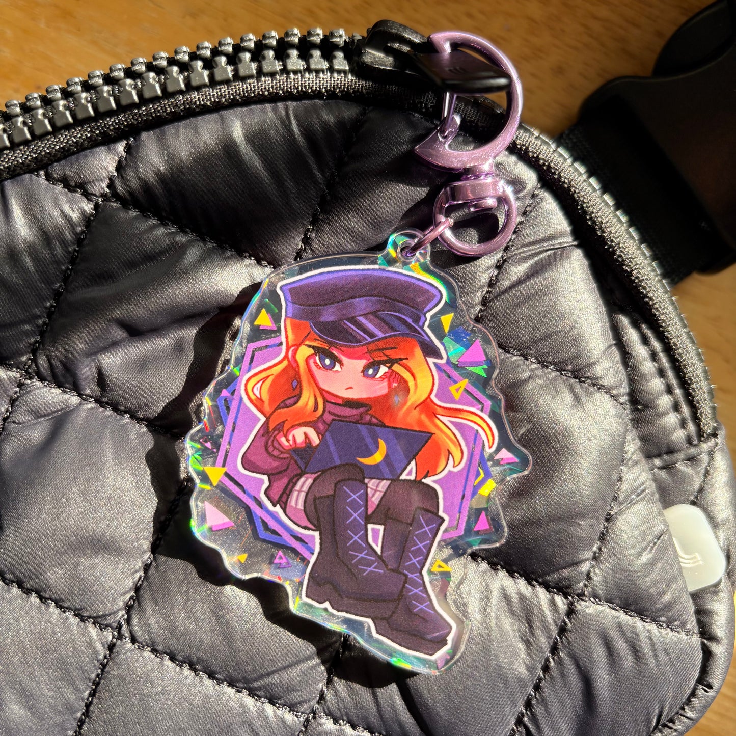 Diligent Moon Keychain
