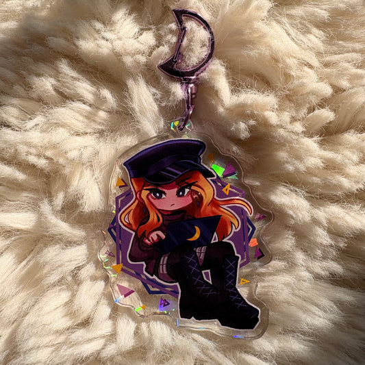 Diligent Moon Keychain