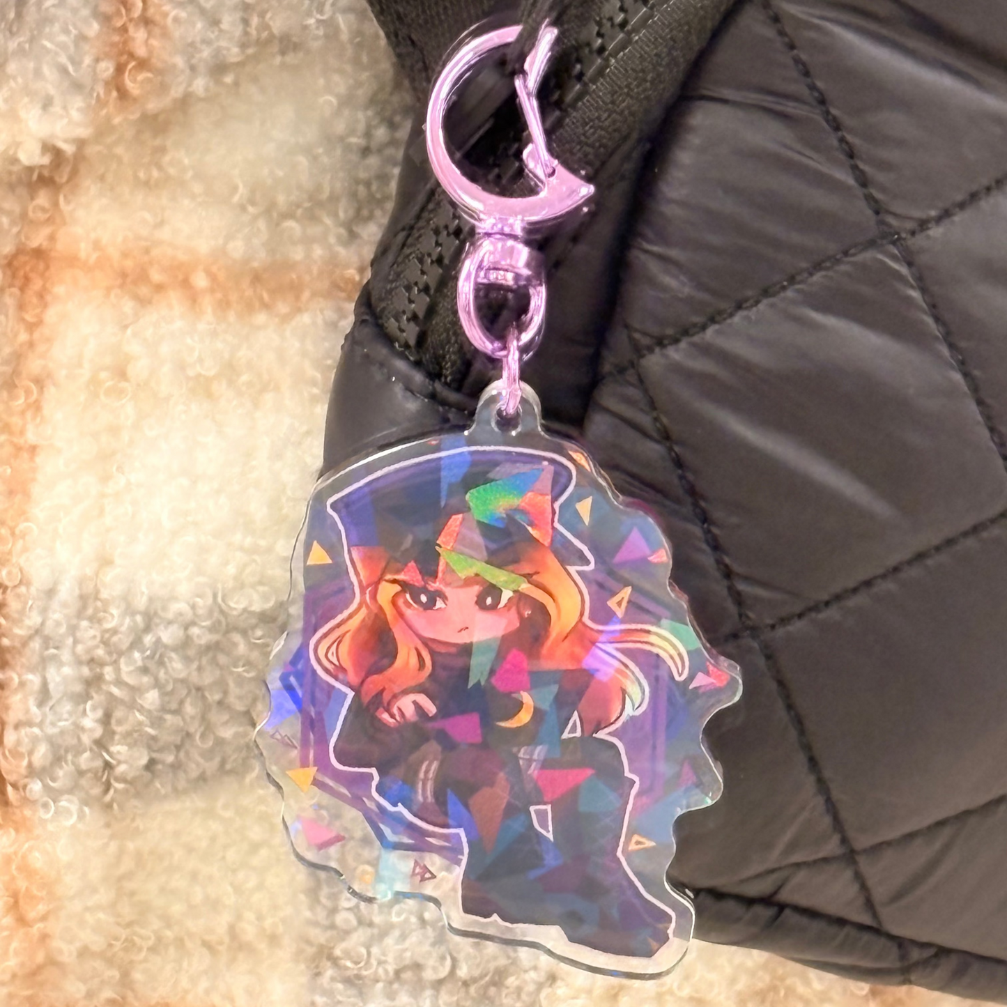Diligent Moon Keychain