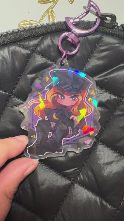 Diligent Moon Keychain